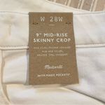 Madewell Plus 9" Mid Rise Skinny Crop Jeans in Pure White 28W NWT Photo 5