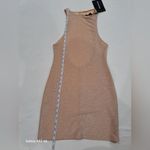 Pretty Little Thing Tan Bright Fitted Ribbed Tank Dress New Photo 2