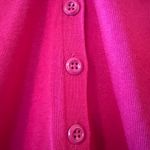 Talbots Hot Pink V-Neck Cardigan Sweater Buttons Small Photo 2