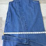 Moussy Asymmetry Denim Jumper Dress Blue Photo 8