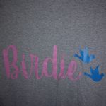 Gildan Blue Bird BIRDIE L Gray Long Sleeved Top Photo 1