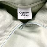 Outdoor Voices Nimbus Quarter Zip Organic Cotton Sweatshirt In Bay Medium Photo 10