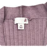 SO Womens XS Open Front Cardigan Mid Length Ribbed Purple Photo 1