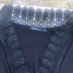 Boohoo Black Lace Stretch Romper Photo 4