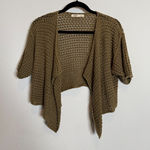Dark Green Crochet Knit Cardigan  Photo 0