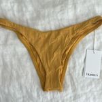 Vitamin A  Swimwear High Leg Bikini Bottom Size Large (10) NWT Photo 0
