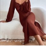 SheIn Rusty Orange Dress Photo 3