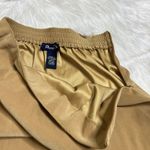 3/$30 Denim & Co Skirt Womens Small Golden Tan Faux Suede Asymmetric Fringe Hem Gold Photo 3