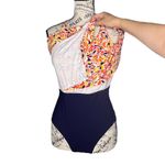 Anne cole SIZE 10 V Neck Surplice Maillot One Piece Skirt Bottom Swim Dress Photo 8