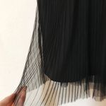 Francesca's Pleated Strappy Black Formal Dress Photo 4