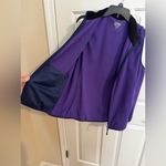The Vermont Country Store Fleece Full Zip Vest Pockets Purple Size XL Photo 6