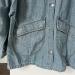 Free People NWT We The Free Lemon Denim Jacket in Berry Blues Photo 8