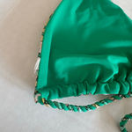 Ted Baker Women's Lerona Reversible Triangle Bikini Top size 2 green floral Photo 8