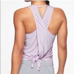Athleta Essence Textured Stripe Tie Back Tank Top Medium Photo 1