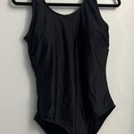 Amazon NWOT Large Classic Black One-Piece Swimsuit Photo 0