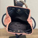 Nautica | Pink Bucket Drawstring Wristlet Bag w/ Navy Mini Bandana/Heart Charm Photo 7