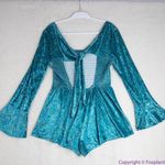 Free People NEW Bali Tightrope Romper In Turquoise Combo, XS Photo 8