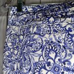 White House | Black Market  Slim Ankle Blue and White Patterned Women's Jeans Photo 14