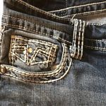 Maurice's Premium Crop Jean Bling Pockets 18X22 Stretch Runs Small Measurements Photo 3