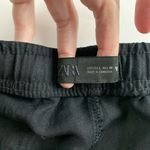ZARA  Black Lightweight Wide Leg Lounge Pant L Photo 3