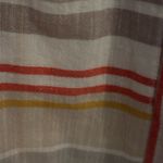 Unique spectrum  Womans blouse top 3/4 sleeve 2X. Orange brown‎ Stripe Photo 2