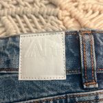 ZARA  MID RISE RELAXED JEAN SHORT NWT Size 0 Photo 2