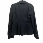 Tulle Dark Gray Wool Blend One Button Blazer Jacket Size M Photo 2