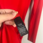 EXPRESS New  Red side ruched long sleeve dress size xs Photo 4