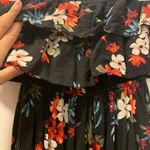 Floral Strapless Romper Black Size XS Photo 2