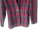 Valerie Stevens Petites Vintage 90s Size 2 XS Rainbow Tweed Wool Mohair Blazer Photo 2