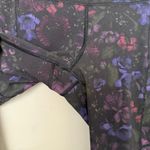 Lululemon Speed Up Crop Black Floral Leggings, 21” Photo 3