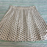 J.Crew  Black and Cream Pleated Mini Skirt Photo 0