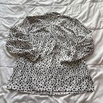 Ny Collection Womens Size Medium Polka Dot Blouse Long Sleeve Button Up Officechic Corpcore Photo 9