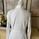 LUNYA The Long Robe Wrap Cowl Neck Pima Cotton In White Size Medium Photo 5