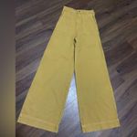 Ba&sh  dixon khaki mustard denim pants classic fall wide leg casual classic $250 Photo 7