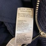 Topshop Corduroy Belted Waist Zip Navy Blue Boilersuit Photo 6