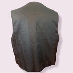 Marsh Landing Vintage 90’s black suede zip up vest L Photo 2