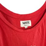 Mate the Label  ‘Take me to Tulum’ Red Graphic Tank Top Size S/M Photo 3
