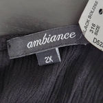 Ambiance Black Boho Short Romper with Crochet Lace Detail NWOT Size 2X Photo 6