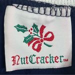 Vintage Nutcracker Brand Christmas Wreath Peace Dove Crewneck Size Medium Blue Photo 8