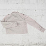 Velvet by Graham and Spencer Pink Dixie Cotton Cropped Twill Jacket Size Medium Photo 7