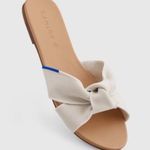 Rothy’s The Knot Sandals Cream Bow Slide Sandals Sz8 Tan Size 8 Photo 1