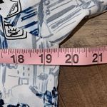 Karl Lagerfeld  PARIS Printed Long‎ Roll-Tab Sleeve Collared Button Up Top Small Photo 8