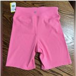 NWT EleVen Glamour Girl Ribbed Crossover Biker Shorts Bubblegum Pink Size M Photo 1