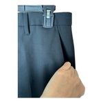 Coach  Pants Women 30 Black Wool Flat Front Unfinished Hem Trousers Corpcore Care Photo 5