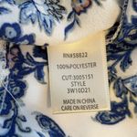 Max Studio  London Blue White Floral Kimono Cardigan Open Front 2X Plus Photo 2