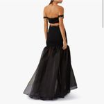 STAUD ‎ Emmaline Off-the-Shoulder Cut-Out Tulle Dress in Black NWT Size Medium Photo 3