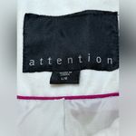 Attention Women's Coat Size L Ivory Full Zip + Toggles, Snap Pockets Heavyweight Photo 2