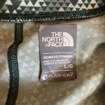 The North Face Flashdry Crop Leggings Green White Print Women's Size Large L Photo 2