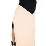 Elegant Black and Cream Maxi Skirt Photo 4